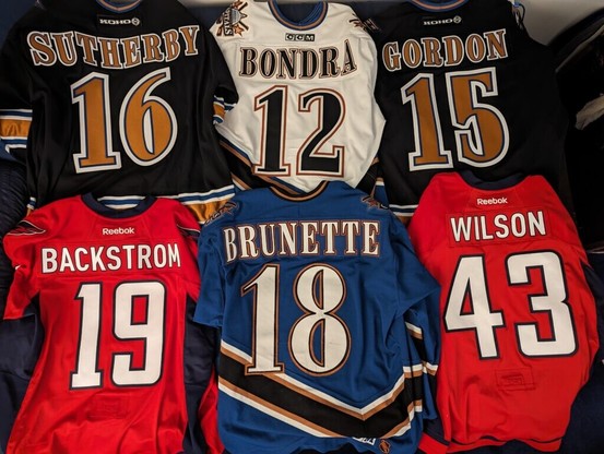 Just in time for the news season, our jerseys came back from the stitcher today.