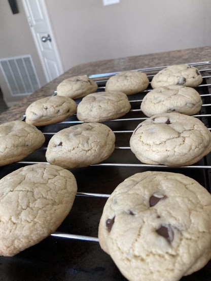There’s a cute girl at work. I made chocolate chip cookies for her birthday. 🥳