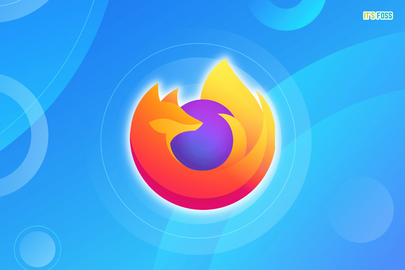 Firefox logo over blue background
