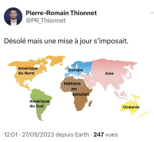 Le tweet raciste de Pierre-Romain Thionnet