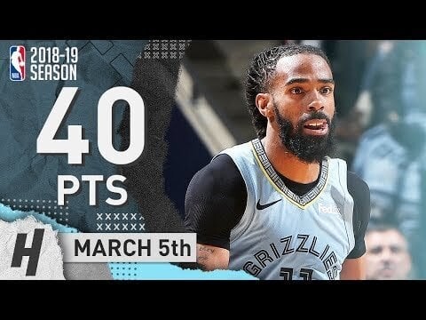 11 days until Grizzlies basketball! Here's Mike "Mac-11" Conley dropping a 40-piece on the Blazers! (3/5/2019)