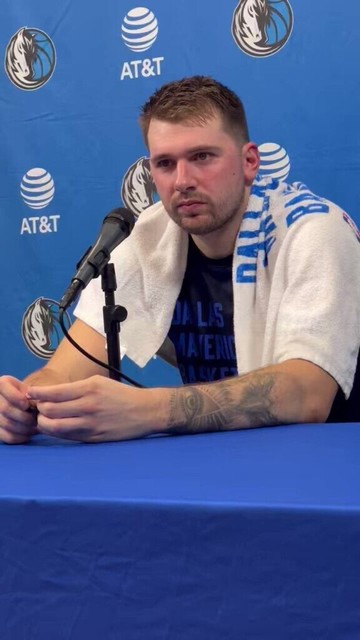 [Landon Thomas] Luka Dončić on him and Kyrie: “We’re the two leaders on the team. What we do, us two, other people are going to follow. We got to set an example and that’s everybody. That’s not just us…” He also said them going through training camp/preseason together, it will go way better.