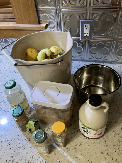 5 pounds of pears gathered from local park