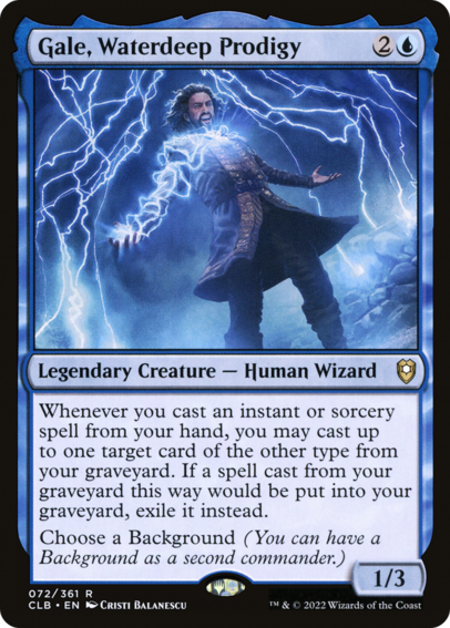 Magic card "Gale, Waterdeep Prodigy"