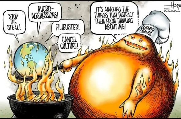 Cartoon: Climate change.