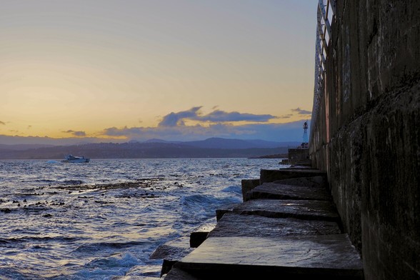 Late stage sunset from the Ogden Point Lower Breakwater