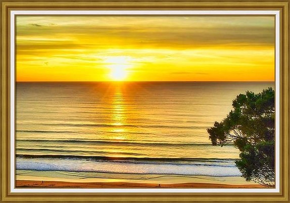 The Sunset Beach Landscape Over Ocean Horizon is here to brighten your day > https://marco-sales.pixels.com/featured/sunset-beach-landscape-over-ocean-horizon-i-marco-sales.html