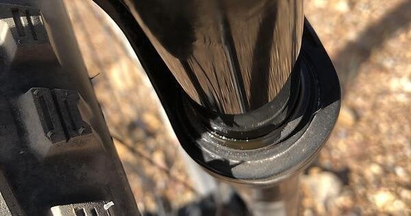 New RockShox Judy Silver fork forming rings of oil around the right stanchion only after every ride. Mechanic says it's normal for a new fork to squeeze out a bit of oil like this at first. Thoughts?