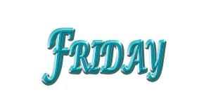 "Friday" in grÃ¼nen Druckbuchstaben. Bild: Pixabay, kein Bildquellennachweis erforderlich.

"Friday" in green block letters. Image: Pixabay, no image creds needed.