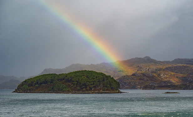 Rainbow over Island