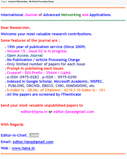 A screenshot of a colorful email inviting "Dear Researcher" to submit a paper to a journal that is nowhere near "Researcher's" field. The font and colors give the impression of a late 90's era geocities page.