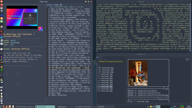 Screen shot of Linux mint with xfce desktop.