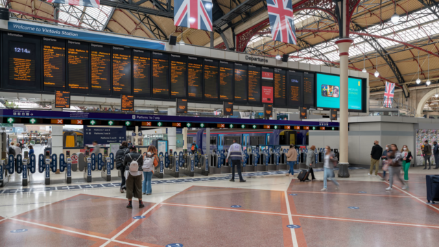 Image of the additional ticket gates serving platforms 1-7
By Network Rail