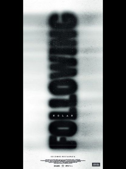 Four posters for the 1998 psychological neo noir “ Following” from The USA, France, Poland and Iran.