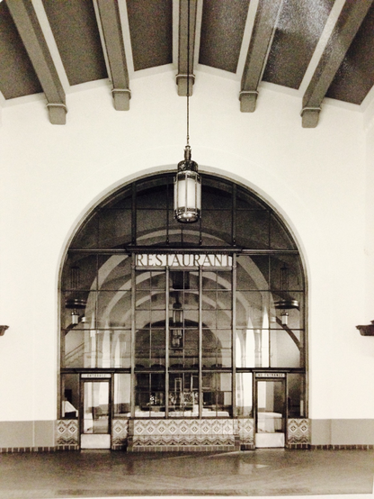 A 1930â€™s-era restaurant with massive windows at Union Station, 1993