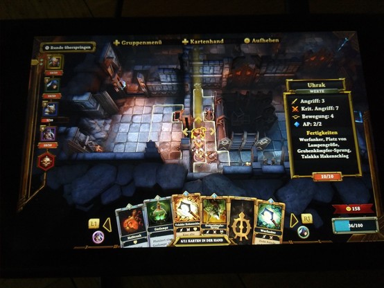The photos show screenshots of the game Demeo on a SteamDeck