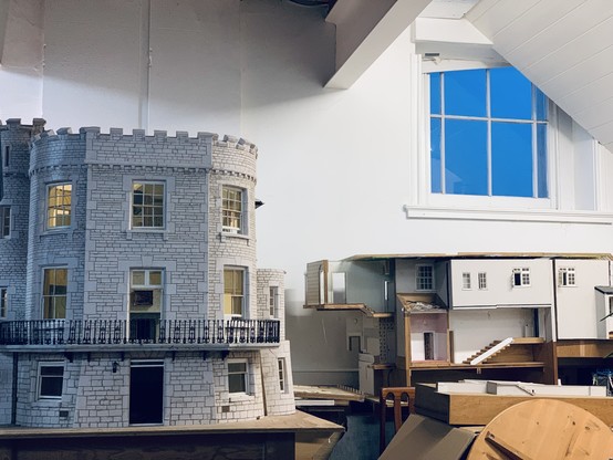 Some curious dollshouse models housed in The Depozitory in Ryde, Isle of Wight.