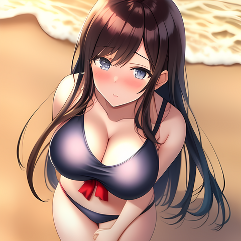 Prompt: Anime-girl, an adult woman, a beautiful woman, looks up, a surprised face, an alarming look, a closed swimsuit, long hair, dark hair, hands are folded on her chest, stands on the beach, beach sand behind the girl, summer day, day, Anime
Negative Prompt: ugly, tiling, poorly drawn hands, poorly drawn feet, poorly drawn face, out of frame, extra limbs, disfigured, deformed, body out of frame, bad anatomy, watermark, signature, cut off, low contrast, underexposed, overexposed
Seed: 4239573287
Stable Diffusion model: AnythingV5Ink_ink
Clip Skip: True
ControlNet model: control_v11p_sd15_mlsd
ControlNet Filter: None
VAE model: vae-ft-mse-840000-ema-pruned
Sampler: euler_a
Width: 512
Height: 512
Steps: 25
Guidance Scale: 7.5
LoRA model: Enhanced_lighting_details_v1
LoRA Strength: 0.5
Embedding models: None
Seamless Tiling: None
Use Face Correction: GFPGANv1.4
Use Upscaling: RealESRGAN_x4plus_anime_6B
Upscale By: 4