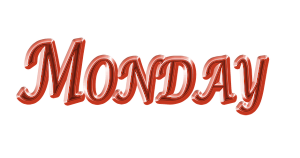 "Monday" in pinkfarbenen Druckbuchstaben. BIld: Pixabay, kein Bildquellennachweis erforderlich.

"Monday" in pink block letters. Image: Pixabay, no image creds needed.
