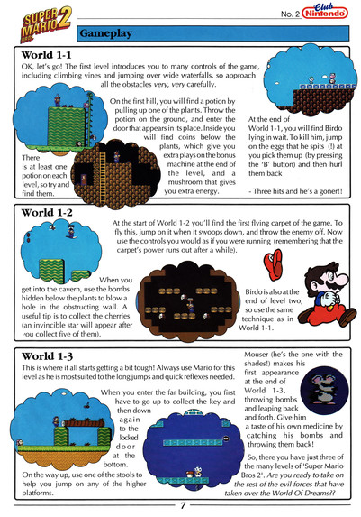 Review for Super Mario Bros. 2 on NES from Club Nintendo Volume 1 Issue 2 - 1989 (UK)