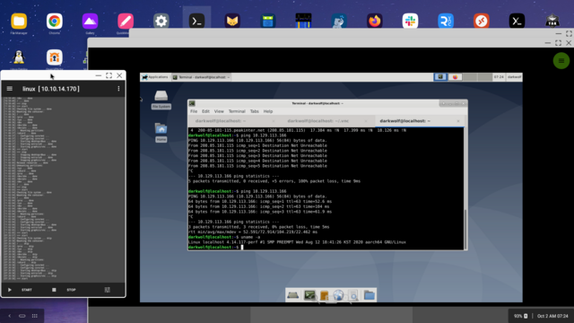 Screenshot of MultiVNC connected to LinuxDeploy Debian on Android Desktop