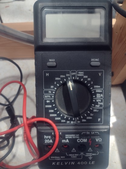 multimeter with inductance and capacitance measuring capability.