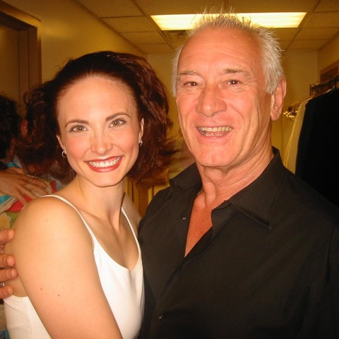 Gia and Keith backstage at the Shakespeare Theatre, Washington, DC, 2008