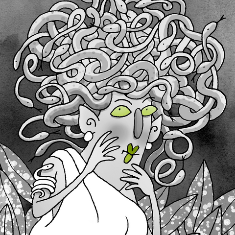 Medusa and her snakey hair