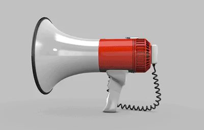 A #RotatingMegaphone