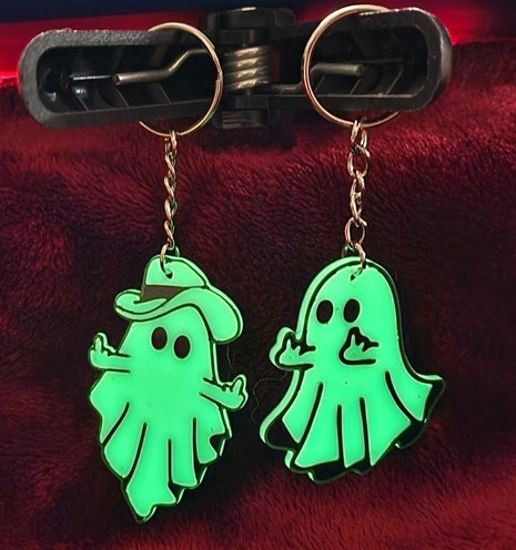 Ghosts flipping things off