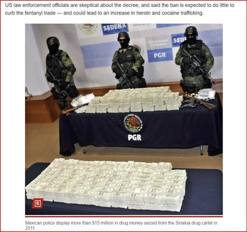 #El_Chapo_Sinaloa Drug Cartel BARS 3fentanyl production under #penalty of #death.

DAVIDv: #THANK_YOU! We lost our 1st born son to an #OVERDOSE OF #FENTYNAL. The Mothers #Mourning ALONE is more than any man can bare..

Mexico’s notorious Sinaloa cartel, once ruled by now-jailed drug kingpin Joaquin “El Chapo” Guzman, has barred the production of fentanyl — under penalty of death.

The about-face by the narco crew — the main trafficker of the deadly synthetic opioid flooding the US — comes as El Chapo’s kids bow to a mounting law enforcement crackdown on the drug trade, the Wall Street Journal reported Monday.

The order came from the “Chapitos” — the name for Guzman’s sons, who took over the operation.

“In Sinaloa, the sale, manufacture, transport or any kind of business involving the substance known as fentanyl, including the sale of chemical products for its elaboration, is permanently banned,” said one of several banners hung on billboards and overpasses in Culiacan.

“YOU HAVE BEEN WARNED,” the message read. “Sincerely yours, the Chapitos.”

https://nypost.com/2023/10/16/sinaloa-drug-cartel-bars-fentanyl-production-under-threat-of-death/

📛 DISCLAIMER: We Don't Cover the News | We Cover the 'Way' the #News is #COVERED_UP! 👿 

JOBS FOR ALL WORLDWIDE COMING SOON!

* Software Architect (PhD) Supervisor -25 years 100K PMS hours
* EXPERT BLACK BOX TESTER
* Founder of SEO (Search Engine Optimization)
* Founder of RTB (Real Time Bidding)
* Founder of HFT (High Frequency