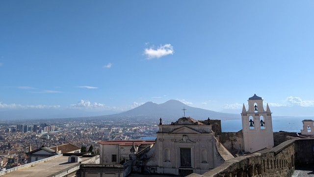Mount Vesuvius, Naples in Italy.