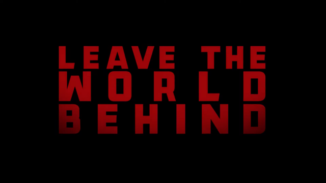 "Leave the World Behind" title treatment