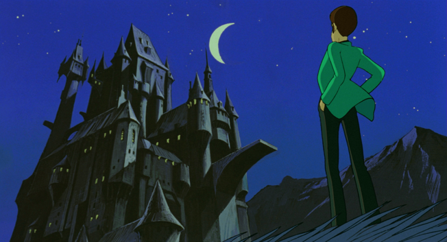 Lupin face au monstrueux château du titre