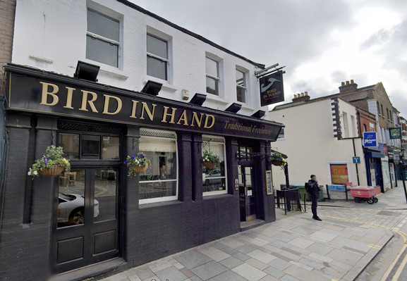Google Streetview of the Bird in Hand Pub