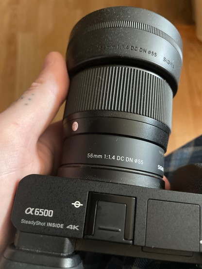 Sony a6500 sigma 56mm