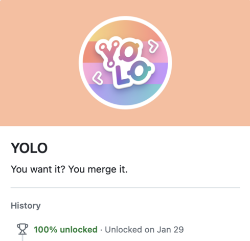 YOLO: You want it? You merge it.