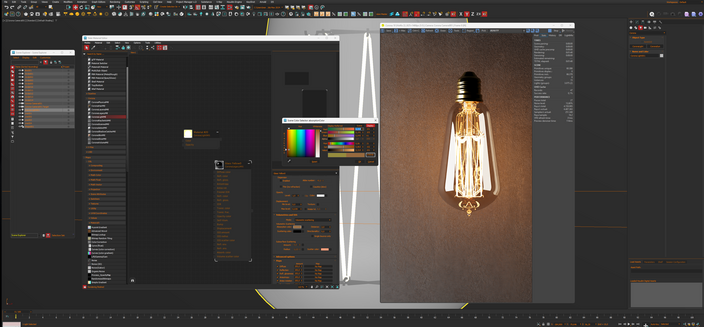 Light Bulb 3D Model / Viewport Screenshot / Create with Autodesk 3ds Max and Corona