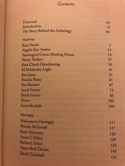 Contents page with a list of authors.