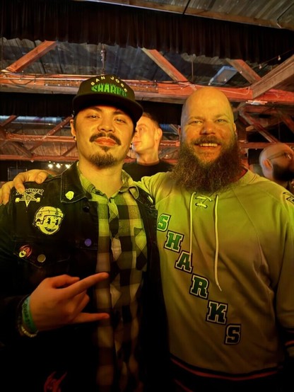 Met a teal blooded brother at a punk show in Seattle last night