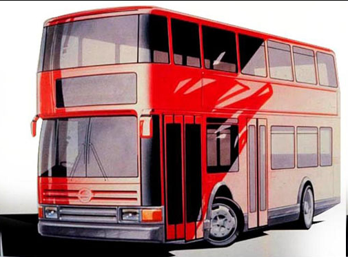 Artwork of the new London Bus by Ogle Design