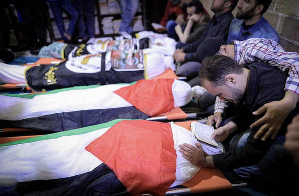 Palestinians grieving over their children