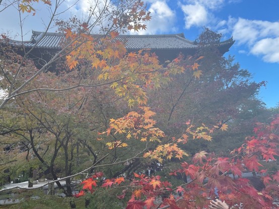 Nanzenji in early autumn colors.