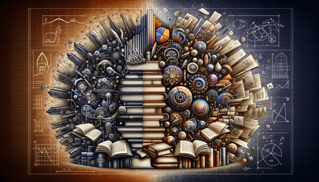 DALL-E 3 image: An abstract representation of the concept of epistemology in the humanities and sciences.