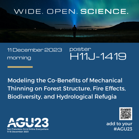 Modeling the Co-Benefits of Mechanical Thinning on Forest Structure, Fire Effects, Biodiversity, and Hydrological Refugia