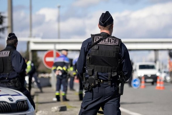 Opération de contrôle des automobilistes près de Toulouse en février 2023. © Photo Fred Scheiber / Sipa