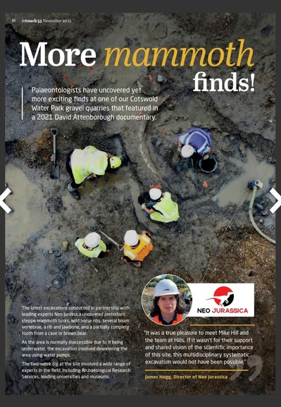 Palaeontologists excavating prehistoric finds