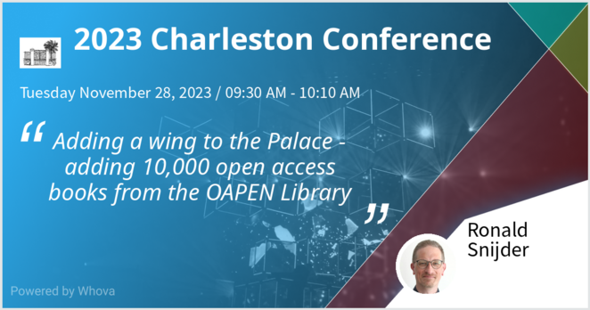 Adding a wing to the Palace - adding 10,000 open access books from the OAPEN Library