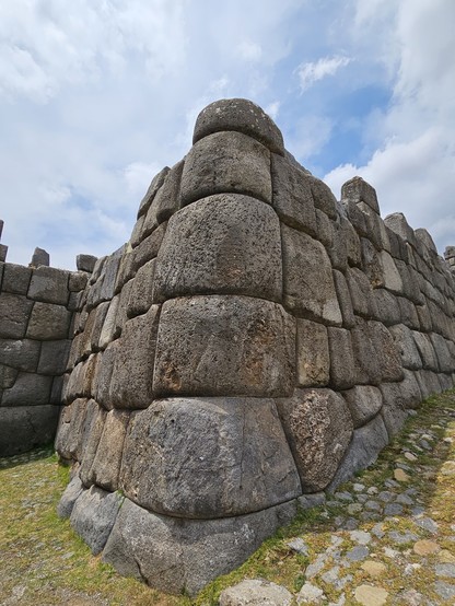 Angle shot of the foundational wall