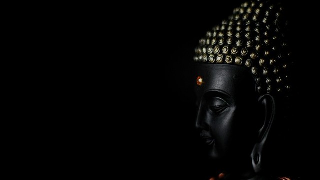 Buddha statue head.